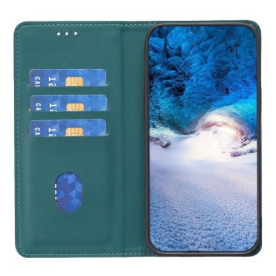Samsung Galaxy A53 5G (SM-A536B) Binfen Solid atvēramais zaļš maciņš - maks | Vacins.lv