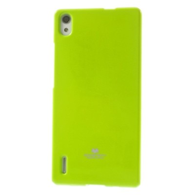Huawei Ascend P7 Mercury žalias kieto silikono TPU dėklas - nugarėlė / Priedai.lt