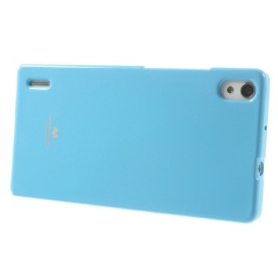 Huawei Ascend P7 Mercury gaiši zils cieta silikona (TPU) futrālis / Vacins.lv
