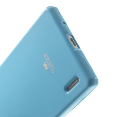 Huawei Ascend P7 Mercury gaiši zils cieta silikona (TPU) futrālis / Vacins.lv