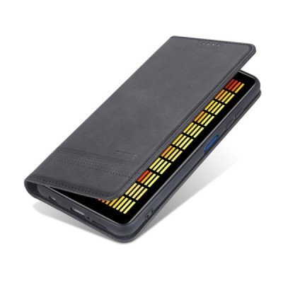 Xiaomi Poco X3 "AZNS" Retro ādas atvēramais melns maciņš (maks) | Vacins.lv