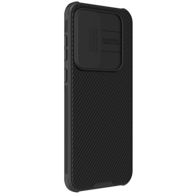 Samsung Galaxy A35 "Nillkin" CamShield Pro чёрный чехол с защитной крышкой для камеры | Vacins.lv