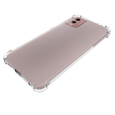 Твердый силиконовый чехол (TPU) для Nokia C32, прозрачный | Vacins.lv