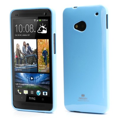 „Mercury“ HTC One M7 šviesiai mėlynas dėklas (Dėkliukas) / Priedai.lt