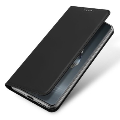 Xiaomi Redmi 13C (Poco C65) "Dux Ducis" Skin sērijas melns ādas atvērams maciņš | Vacins.lv