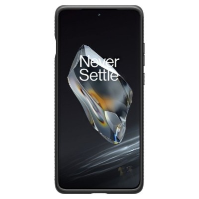 "Spigen" Liquid Air OnePlus 12 чёрный твердый силиконовый чехол | Vacins.lv