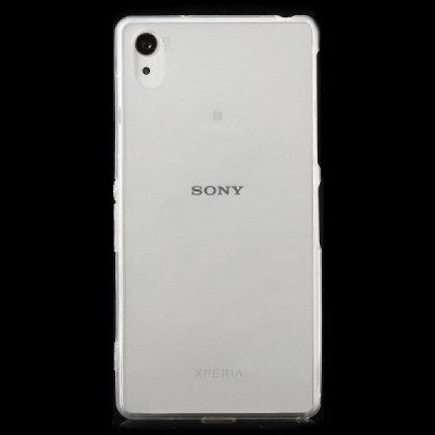 Sony Xperia Z2 dzidrs (caurspīdīgs) cieta silikona TPU pasaulē planākais balts futrālis / Vacins.lv