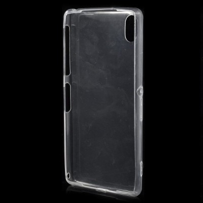 Sony Xperia Z2 dzidrs (caurspīdīgs) cieta silikona TPU pasaulē planākais balts futrālis / Vacins.lv