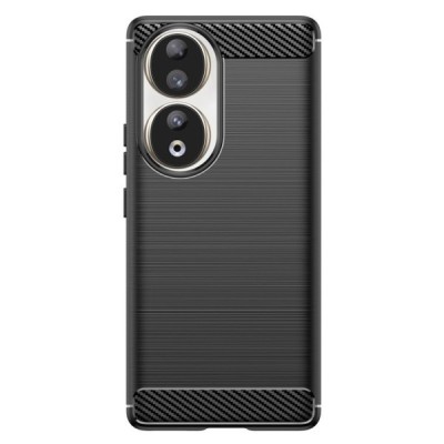 Твердый силиконовый чехол „Carbon“ (TPU) для Huawei Honor 90, серово цвета | Vacins.lv