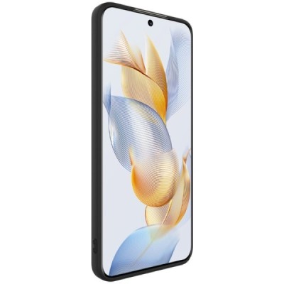 Huawei Honor 90 „Imak“ cieta silikona (TPU) melns apvalks | vacins.lv