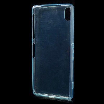 Sony Xperia Z2 skaidrus (permatomas) kieto silikono TPU ploniausias pasaulyje žalias dėklas / Priedai.lt