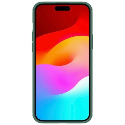 Apple iPhone 15 Plus „Nillkin“ Frosted Shield Pro zaļš vāciņš, apvalks | Vacins.lv