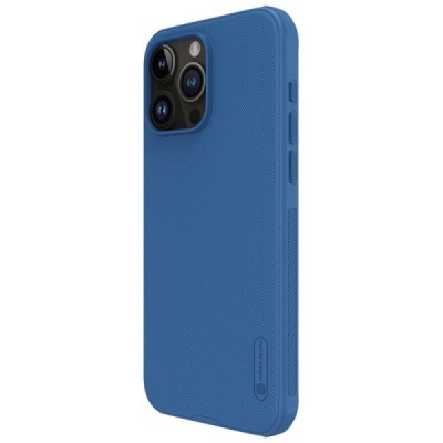 Apple iPhone 15 Pro „Nillkin“ Frosted Shield Pro синий чехол | Vacins.lv