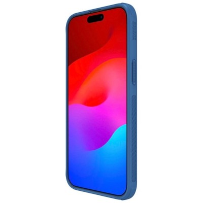 Apple iPhone 15 Pro „Nillkin“ Frosted Shield Pro синий чехол | Vacins.lv