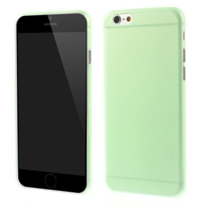 Ploniausias pasaulyje plastikinis skaidrus Apple iPhone 6 (6s) žalias dėklas - nugarėlė / Priedai.lt