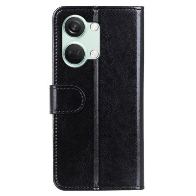 OnePlus Nord 3 открываемый чёрный кожаный чехол - книжка | Vacins.lv
