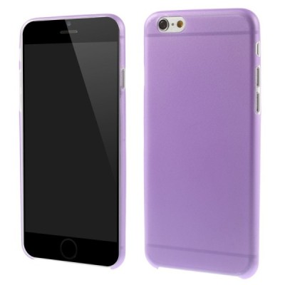 Ploniausias pasaulyje plastikinis skaidrus Apple iPhone 6 (6s) violetinis dėklas - nugarėlė / Priedai.lt