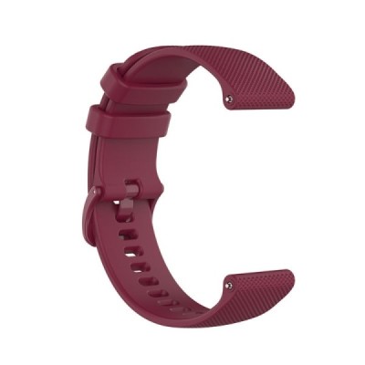 Viedā pulksteņa Huawei Watch 4 Pro (Watch 2 Pro, GT 3) cietā silikona (TPU) siksniņa - bordo | Vacins.lv
