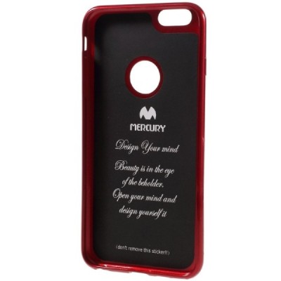 Apple iPhone 6 (6s) Mercury sarkans cieta silikona (TPU) futrālis / Vacins.lv