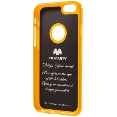 Apple iPhone 6 (6s) Mercury dzeltens cieta silikona (TPU) futrālis / Vacins.lv