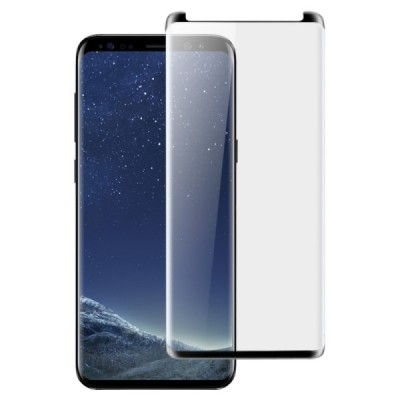 Samsung Galaxy S9+ (G965) „Imak“ 9H Tempered Glass усиленная защита, черное защитное стекло с полным покрытием 0,2 мм | Vacins.l
