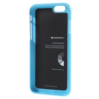 Apple iPhone 6 (6s) Mercury gaiši zils cieta silikona (TPU) futrālis / Vacins.lv