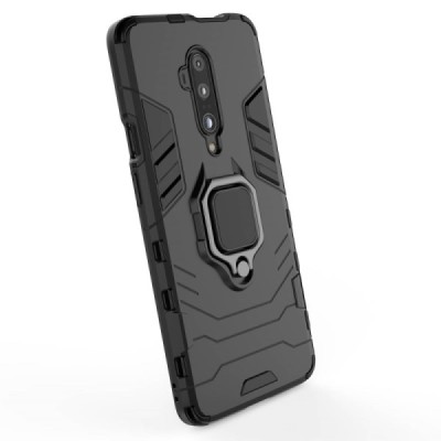 OnePlus 7 Pro „Kickstand“ pastiprinātas aizsardzības melns apvalks | Vacins.lv