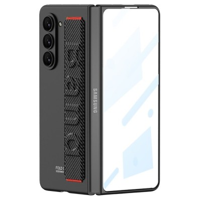 Samsung Galaxy Fold5 5G (SM-F946B) GKK Carbon Glass melns plastika apvalks | vacins.lv