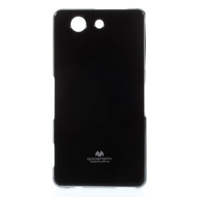 Sony Xperia Z3 Compact Mercury melns cieta silikona (TPU) futrālis / Vacins.lv