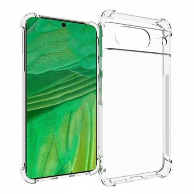 Улучшенная защита Google Pixel 8 прозрачный чехол из твердого силикона (TPU) | Vacins.lv