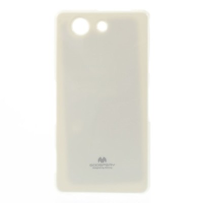 Sony Xperia Z3 Compact Mercury balts cieta silikona (TPU) futrālis / Vacins.lv