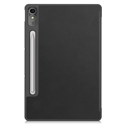 Lenovo Tab P12 12.7" atvēramais melns maciņš | Vacins.lv