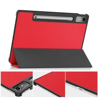Lenovo Tab P12 12.7" atvēramais sarkans maciņš | Vacins.lv
