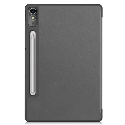 Lenovo Tab P12 12.7" серый кожаный чехол-книжка (складной) | Vacins.lv