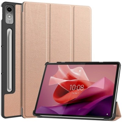 Lenovo Tab P12 12.7" золотой кожаный чехол-книжка (складной) | Vacins.lv