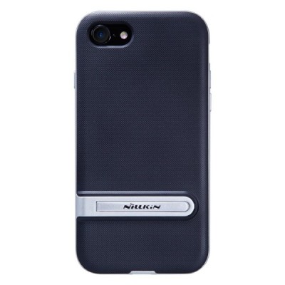 Nillkin Youth Kickstand pastiprinātas aizsardzības melns apmales sudrabā krāsā Apple iPhone 7 (iPhone 8) apvalks | Vacins.lv