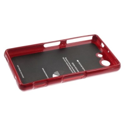 Sony Xperia Z3 Compact raudonas Mercury kieto silikono (TPU) dėklas / Priedai.lt