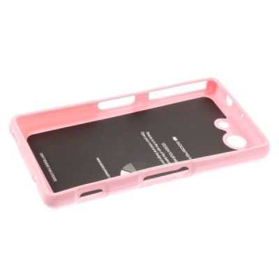 Sony Xperia Z3 Compact rožinis Mercury kieto silikono (TPU) dėklas / Priedai.lt
