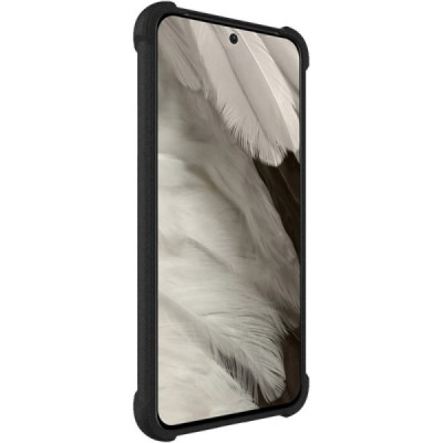 Google Pixel 8 Imak pastiprinātas aizsardzības cieta silikona (TPU) melns vāciņš | Vacins.lv
