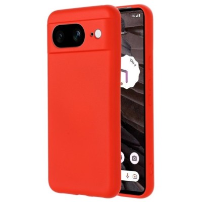 Google Pixel 8 Shell cieta silikona (TPU) apvalks - sarkans | vacins.lv