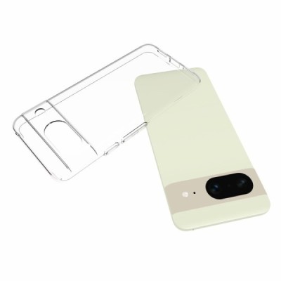 Твердый силиконовый чехол (TPU) для Google Pixel 8, прозрачный | Vacins.lv