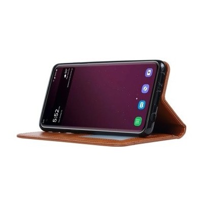Роскошный кожаный чехол-книжка ''Comma" Samsung Galaxy S10 (G973) черный | Vacins.lv