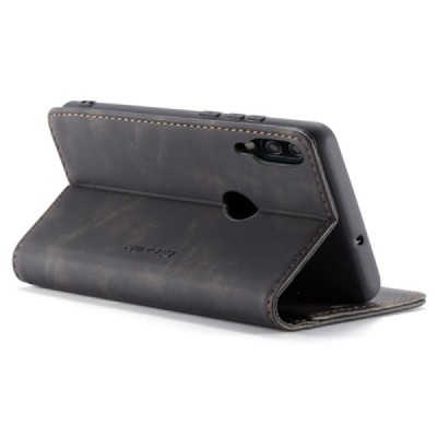 Huawei P20 Lite (Nova 3e) CaseMe Retro открываемый чёрный кожаный чехол – книжка | Vacins.lv