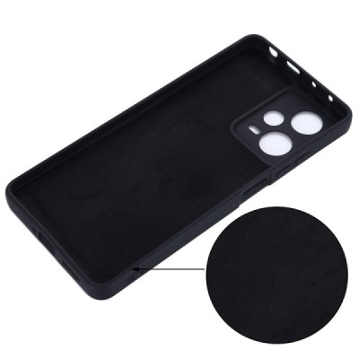 Xiaomi Redmi Note 12 Pro+ 5G Shell cieta silikona (TPU) apvalks - melns | vacins.lv