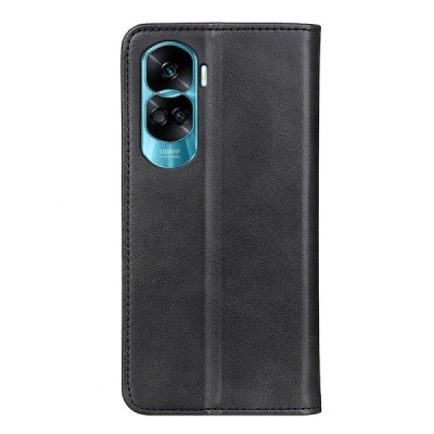 Huawei Honor 90 Lite (X50i) „Split“ чёрный кожаный чехол-книжка | Vacins.lv