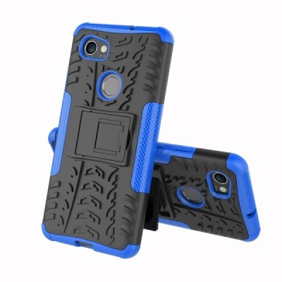 Google Pixel 2 XL „Kickstand“ pastiprinātas aizsardzības zils / melns apvalks | Vacins.lv