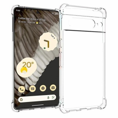 Улучшенная защита Google Pixel 7 Pro прозрачный чехол из твердого силикона (TPU) | Vacins.lv