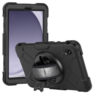 Samsung Galaxy Tab A9 усиленная защита - черный (360°), чехол – вставка | Vacins.lv