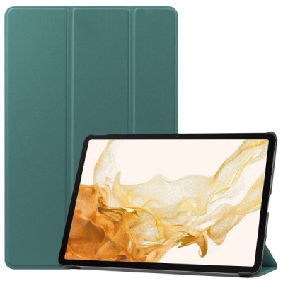 Samsung Galaxy Tab S10+, S9+, S9 FE+ atvēramais zaļš maciņš | Vacins.lv
