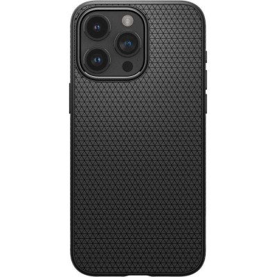 „Spigen“ Liquid Air Apple iPhone 15 Pro чёрный твердый силиконовый чехол | Vacins.lv